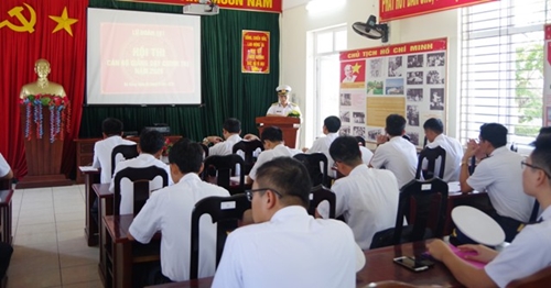 Khai mạc hội thi cán bộ giảng dạy chính trị Lữ đoàn 161 Hải quân
