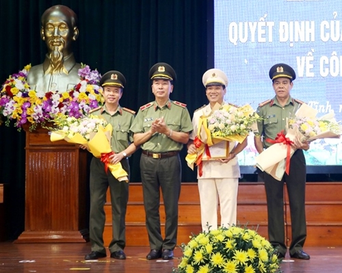 Điều động, bổ nhiệm Giám đốc Công an tỉnh Nghệ An, Hà Tĩnh, Quảng Bình