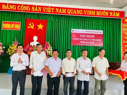 Agribank Chi nhánh Đông Mỹ Hải, Ninh Thuận tổ chức Hội nghị công tác đầu tư tín dụng trên địa bàn