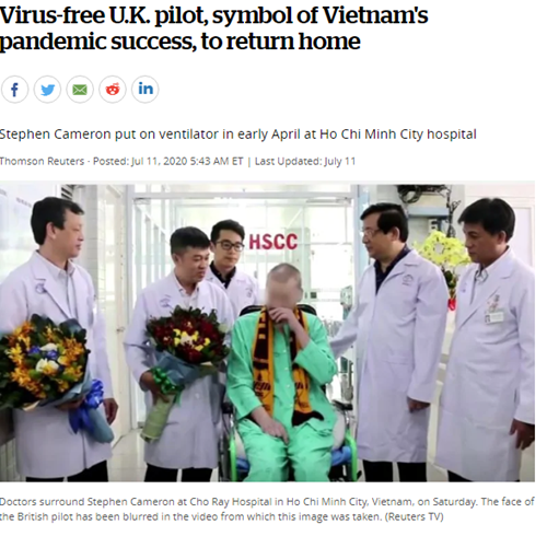 Việc chữa trị khỏi cho “bệnh nhân 91” là biểu tượng chống đại dịch thành công của Việt Nam