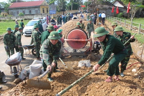 Bộ đội Biên phòng tỉnh Hà Tĩnh thi đua làm theo lời Bác