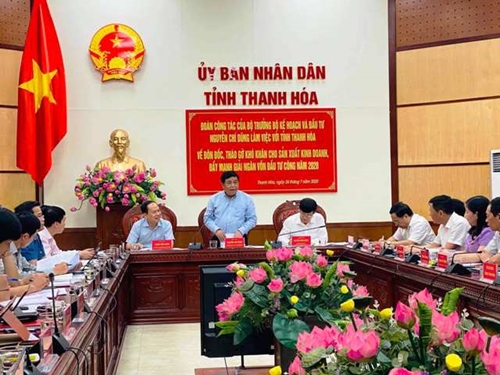 Đoàn công tác Bộ Kế hoạch và Đầu tư làm việc tại Thanh Hóa, Nghệ An