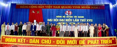 Đại hội Đảng bộ huyện Tây Giang tỉnh Quảng Nam lần thứ XVII