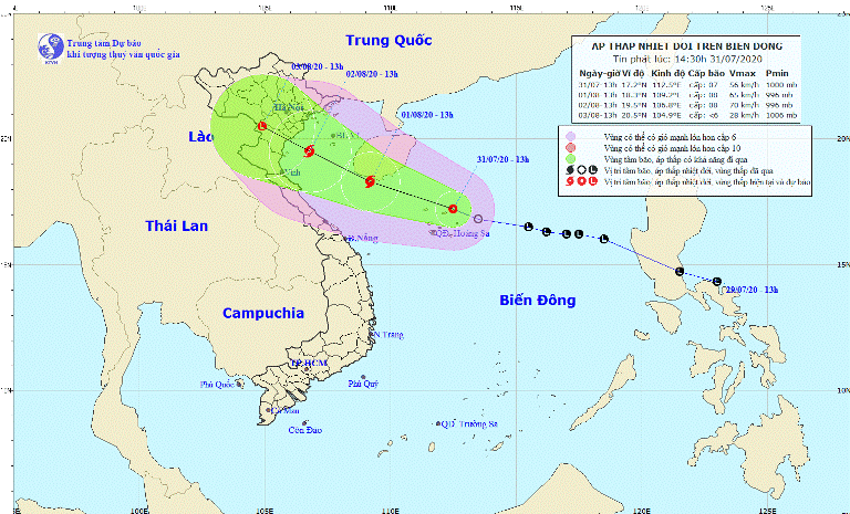 Sẵn sàng ứng phó với áp thấp nhiệt đới trên Biển Đông