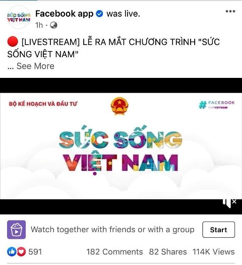 Hàng triệu lượt hưởng ứng livestream chương trình “Sức sống Việt Nam”