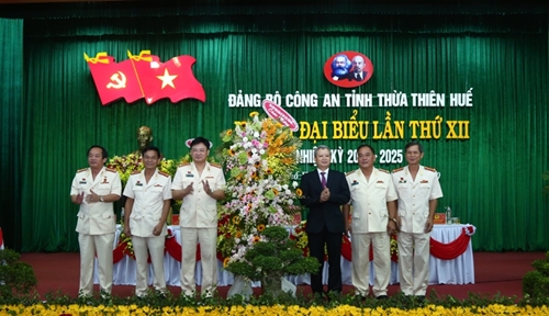 Thượng tá Nguyễn Thanh Tuấn giữ chức Bí thư Đảng ủy Công an tỉnh Thừa Thiên Huế
