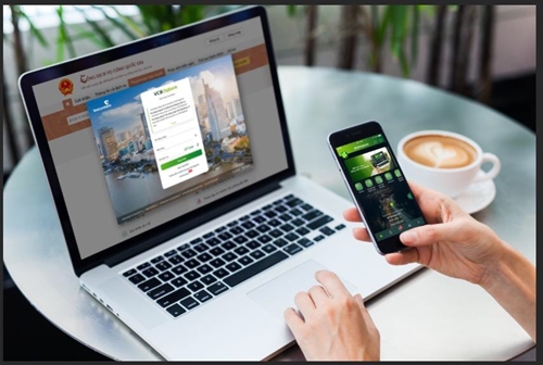 Vietcombank tiên phong cung cấp dịch vụ thanh toán trực tuyến cho các dịch vụ trên Cổng dịch vụ Công quốc gia