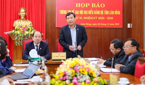 Đại hội đại biểu Đảng bộ tỉnh Lâm Đồng sẽ diễn ra từ ngày 14-16 10
