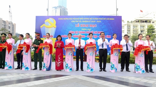 Khai mạc các triển lãm chào mừng Đại hội Đảng bộ TP Hồ Chí Minh lần thứ XI