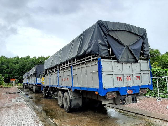 Kiên Giang: Tạm giữ 3 xe tải sử dụng biển kiểm soát, giấy tờ quân sự giả