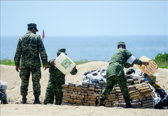 Mexico thu giữ 2 tấn cocaine ngoài khơi bờ biển miền Nam