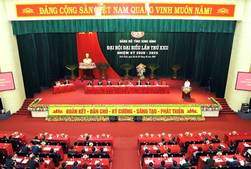 Phiên trù bị Đại hội đại biểu Đảng bộ tỉnh Ninh Bình lần thứ XXII
