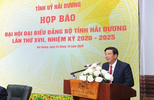 Đại hội Đảng bộ tỉnh Hải Dương diễn ra từ ngày từ 25 đến 27 10