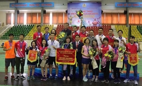 Gần 500 vận động viên tham gia Giải thể thao Công đoàn Viên chức Việt Nam