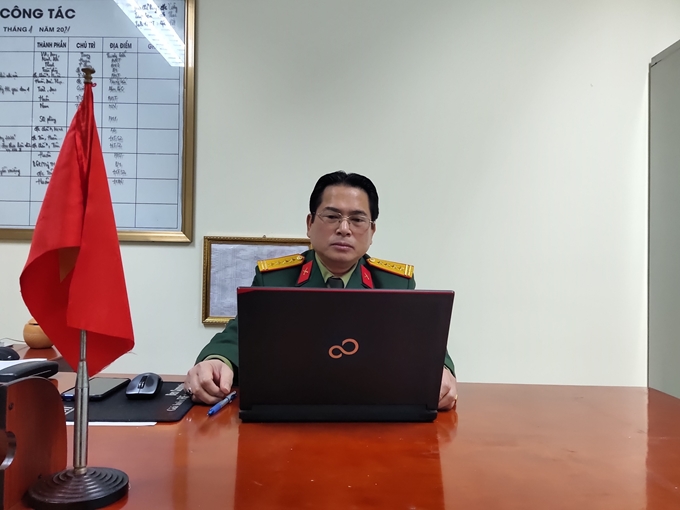 Đại tá, TS Trần Minh Chiến, Trưởng Phòng Khoa học quân sự, Trường Sĩ quan Chính trị (Ảnh: QĐ).