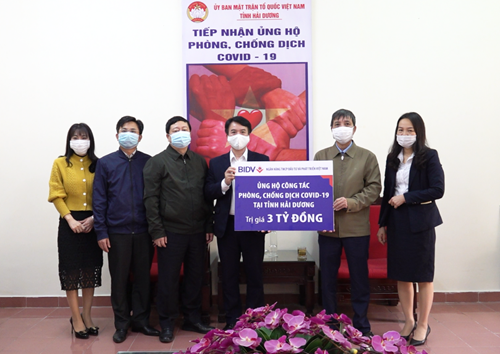 BIDV hỗ trợ Hải Dương và Quảng Ninh 4 tỷ đồng để phòng, chống dịch COVID-19