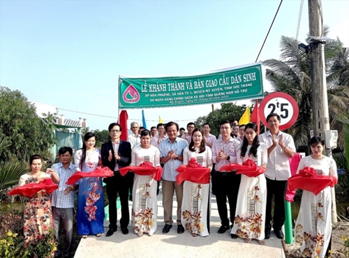 NHCSXH tỉnh Quảng Nam xây cầu giúp người dân Sóc Trăng