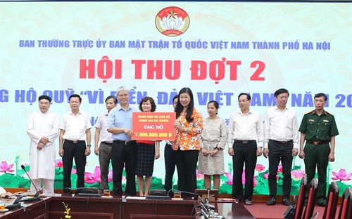 Hà Nội Hội thu Quỹ “Vì biển, đảo Việt Nam” đợt 2 đạt 23,7 tỷ đồng