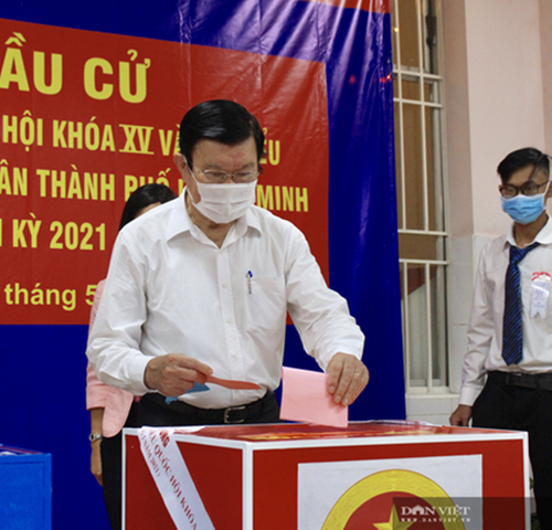 Nguyên lãnh đạo Đảng, Nhà nước bỏ phiếu tại TP Hồ Chí Minh
