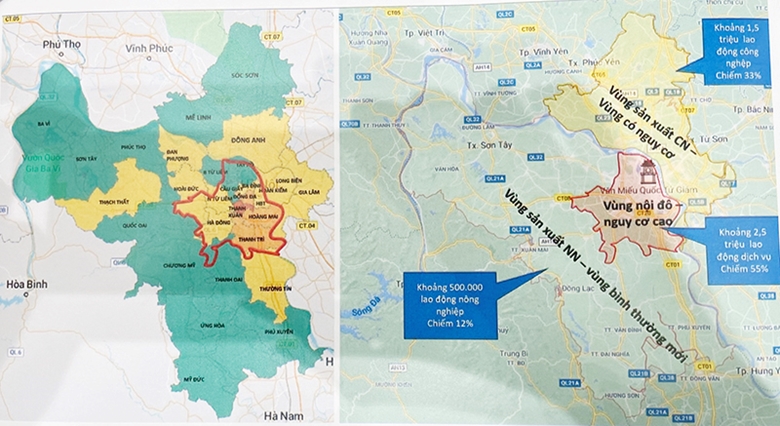 Năm 2024, Hà Nội chia thành 3 vùng chống dịch, với Bản đồ vùng xanh Hà Nội cho thấy các khu vực này an toàn và được kiểm soát tốt. Những biện pháp cấm đặt và giãn cách xã hội được thi hành nghiêm ngặt, giúp duy trì sự ổn định trong cộng đồng và tạo ra môi trường sống an toàn cho mọi người.