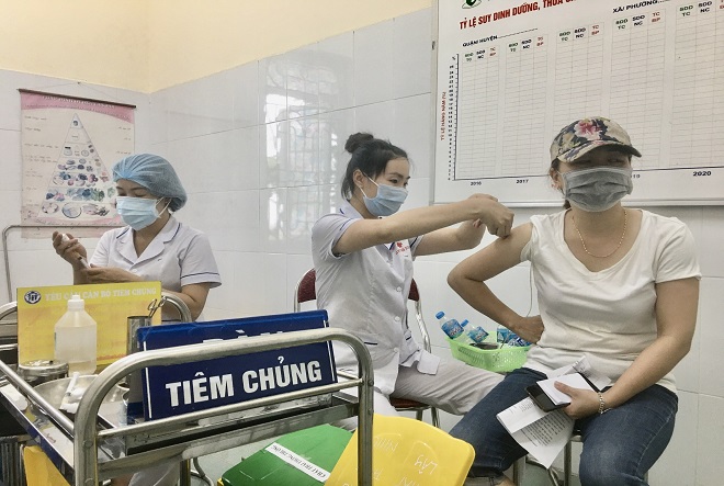 Phú Xuyên (Hà Nội) đảm bảo tiến độ tiêm vaccine phòng COVID-19