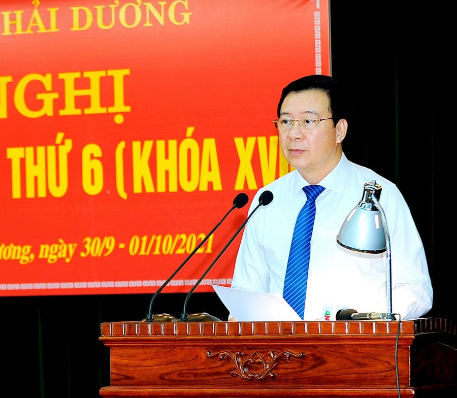 Hải Dương: Khai mạc Hội nghị lần thứ 6 Ban Chấp hành Đảng bộ tỉnh khóa XVII