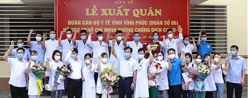 Vĩnh Phúc tiếp tục “chi viện” TP Hồ Chí Minh chống dịch COVID-19