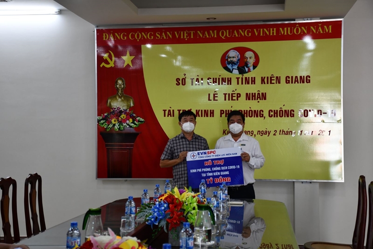 Tổng Công ty Điện lực miền Nam hỗ trợ công tác phòng, chống dịch tại Kiên Giang