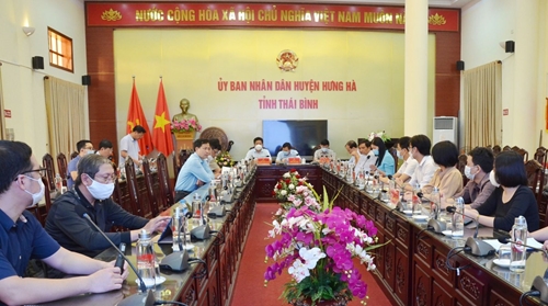 UBND huyện Hưng Hà họp nghe báo cáo quy hoạch khu dân cư mới tại thị trấn Hưng Nhân
