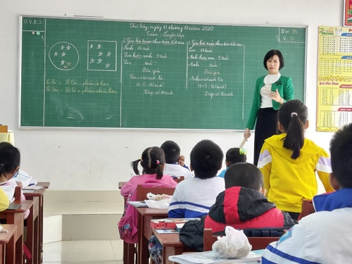 Cô giáo Trần Thị Quy hết lòng vì học sinh thân yêu