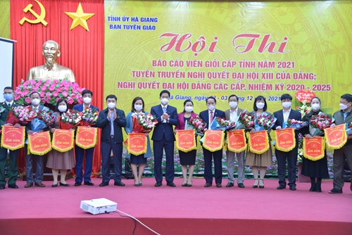 Hà Giang 25 thí sinh tham dự Hội thi báo cáo viên giỏi cấp tỉnh năm 2021
