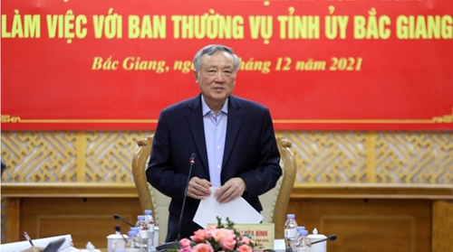 Ban Chỉ đạo Trung ương về quản lý biên chế làm việc tại Bắc Giang