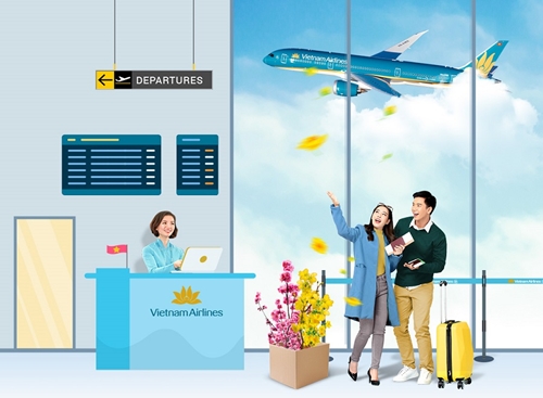 Vietnam Airlines nhận chuyên chở cành đào, cây mai