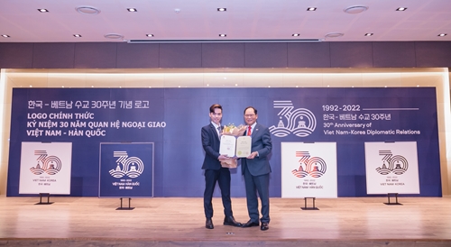 Công bố Logo chính thức kỷ niệm 30 năm quan hệ ngoại giao Việt Nam - Hàn Quốc