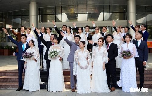 Đám cưới đặc biệt của 20 cặp đôi tại Bệnh viện Quân y 175