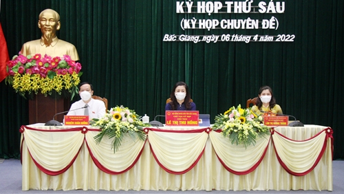 Kỳ họp thứ 6 HĐND tỉnh Bắc Giang thông qua 5 nghị quyết về đầu tư công