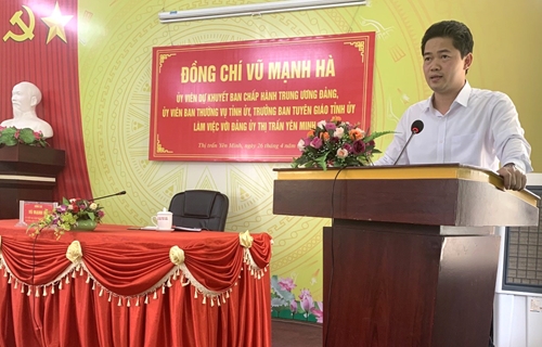 Thị trấn Yên Minh tiếp tục làm tốt công tác xây dựng Đảng