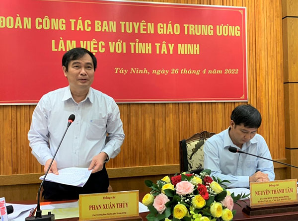 Tây Ninh tiếp tục đổi mới công tác Tuyên giáo