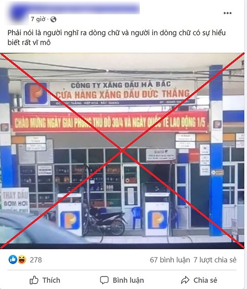 Thông tin liên quan việc “Băng rôn in sai nội dung” tại Bắc Giang