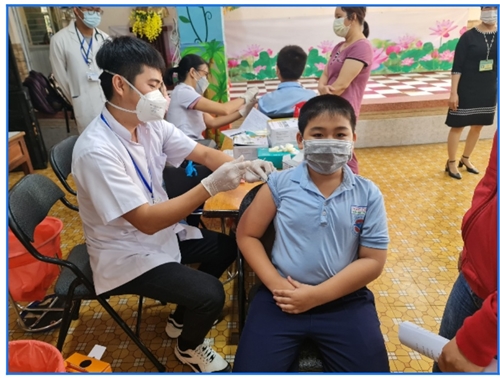 TP Hồ Chí Minh tiêm chủng vắc-xin phòng COVID-19 cho trẻ 5 đến dưới 12 tuổi đợt 2