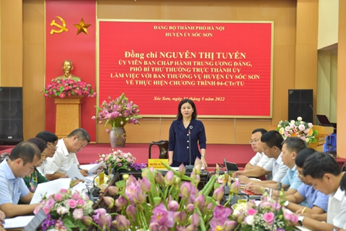 Hà Nội Phấn đấu có 1 3 số xã của huyện Sóc Sơn đạt chuẩn nông thôn mới nâng cao