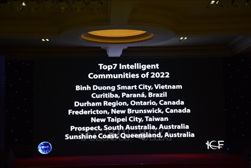 Bình Dương được công nhận trong TOP 7 cộng đồng thông minh thế giới ICF