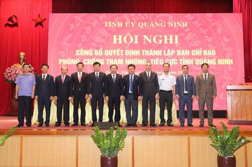 Thành lập Ban Chỉ đạo phòng chống tham nhũng, tiêu cực tỉnh Quảng Ninh