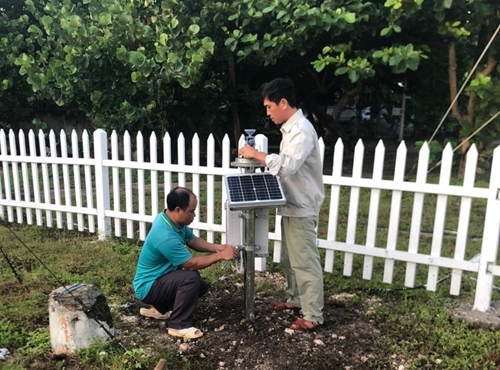 Hoàn thành lắp đặt trạm đo mưa tự động tại quần đảo Trường Sa