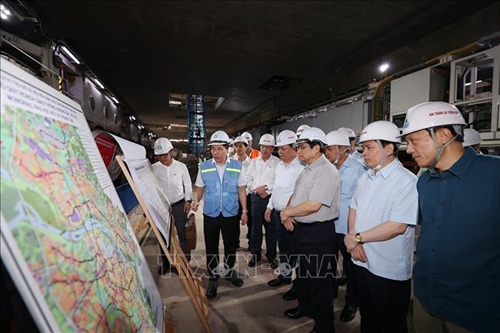 Kiểm tra, thúc đẩy tiến độ xây dựng tuyến đường sắt đô thị đoạn Nhổn - ga Hà Nội