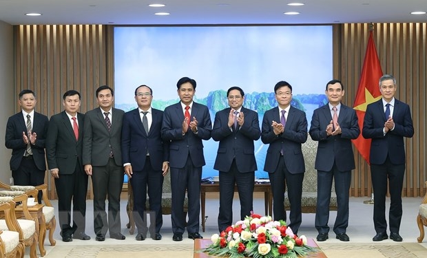 Hình ảnh: Thủ tướng Phạm Minh Chính tiếp Bộ trưởng Tư pháp Lào Phayvy Siboualypha số 2