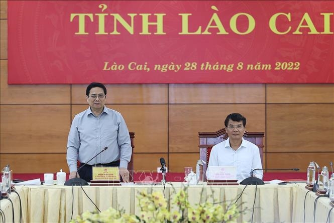 Hình ảnh: Thúc đẩy kinh tế cửa khẩu thành điểm đột phá của Lào Cai và của vùng số 1