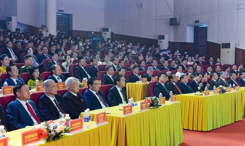 Hình ảnh: Hà Tĩnh tổ chức trọng thể Lễ kỷ niệm 60 năm thiết lập quan hệ ngoại giao Việt Nam - Lào số 3