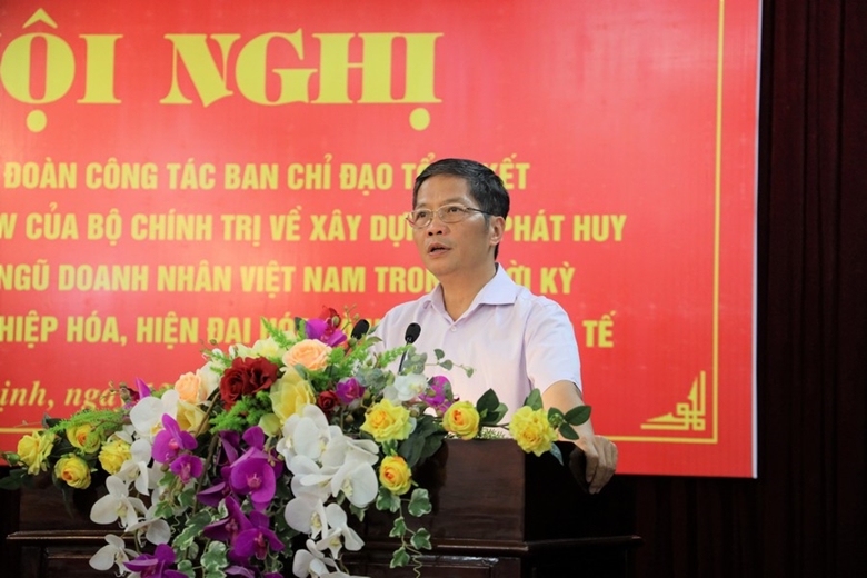 Hình ảnh: Ban Chỉ đạo tổng kết Nghị quyết số 09-NQ/TW của Bộ Chính trị làm việc tại Nam Định số 3