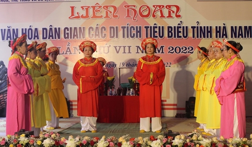 Hà Nam tổ chức liên hoan Văn hóa dân gian các di tích tiêu biểu lần thứ 7